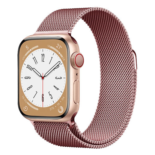 Bracelet Milanais pour Montre Connectée couleur rose