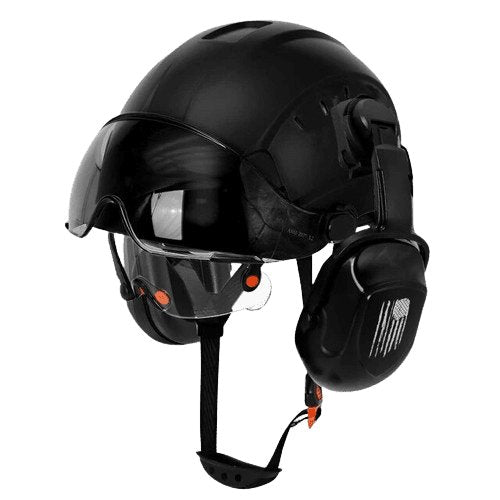 casque de sécurité noir