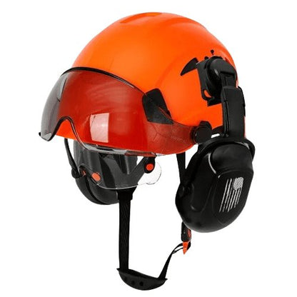 casque de sécurité orange