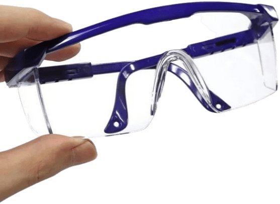 lunette protectrice bleu