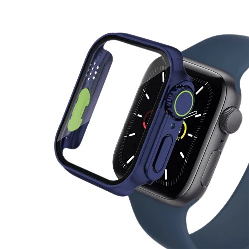 Coque pour Apple Watch Serie 9 bleu