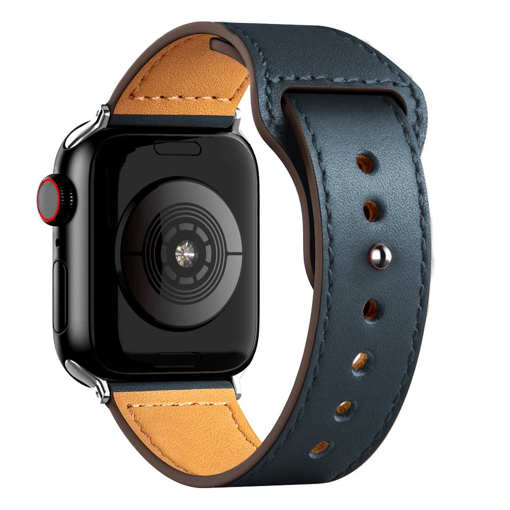 Bracelet Cuir noir pour Apple Watch