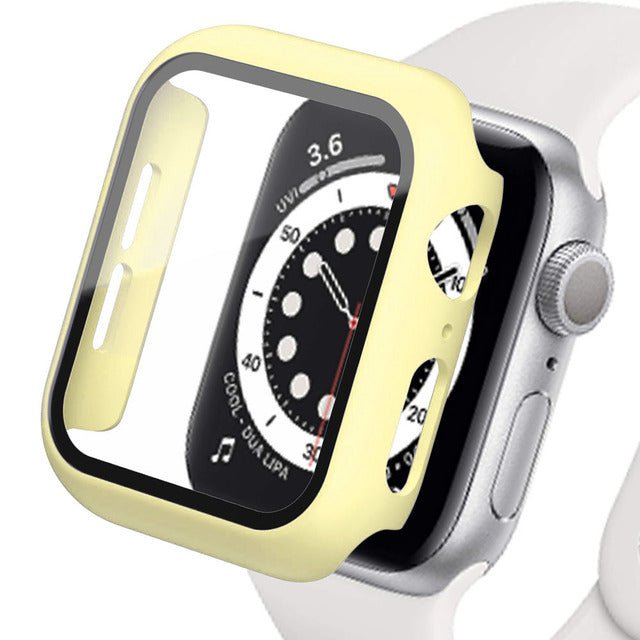 Coque de protection pour montre connectée jaune