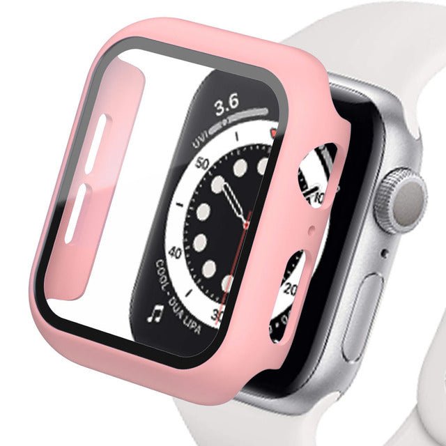 Coque de protection pour montre connectée rose