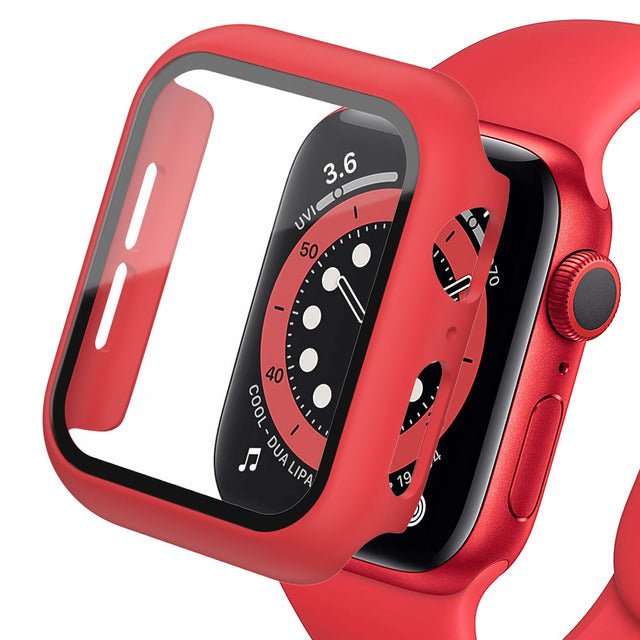 Coque de protection pour montre connectée rouge