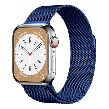 Bracelet Milanais pour Montre Connectée couleur bleu