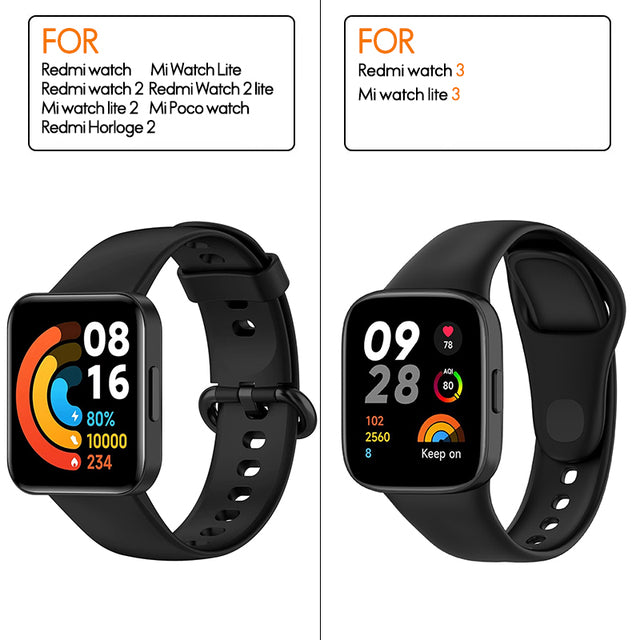 Bracelet Silicone pour Montre Connectée Xiaomi Redmi Watch – Safety Shift
