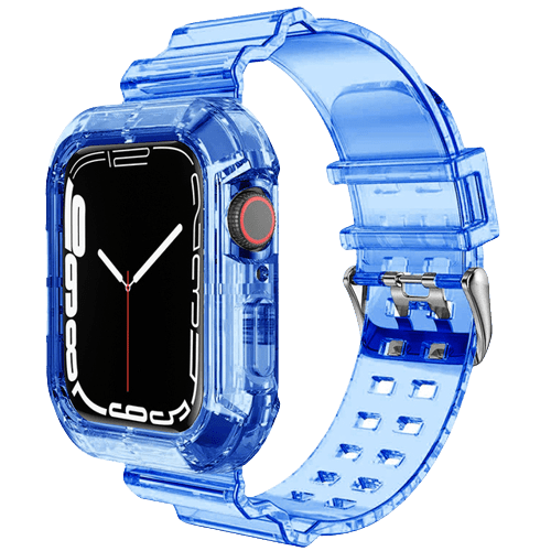 Bracelet et Coque Bleu pour Apple Watch