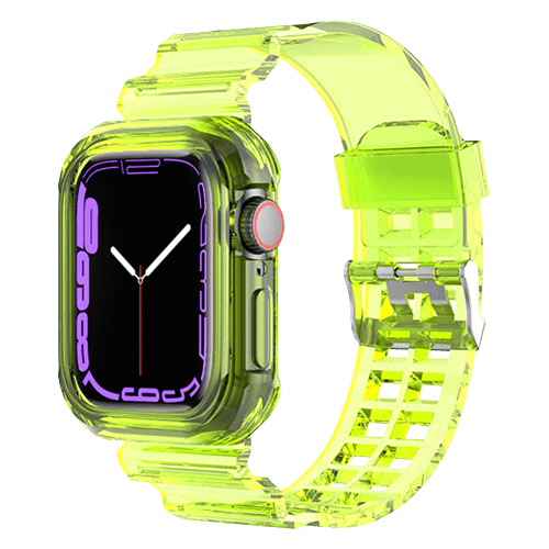 Bracelet et Coque Jaune pour Apple Watch