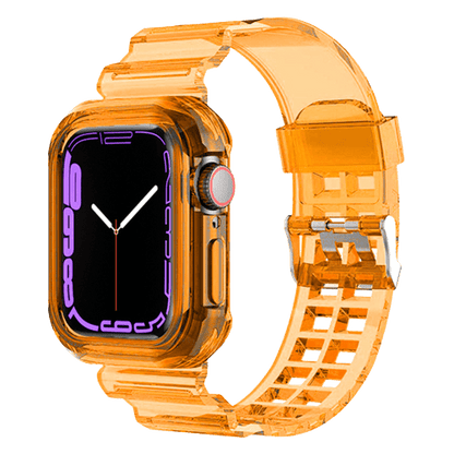 Bracelet et Coque Orange pour Apple Watch