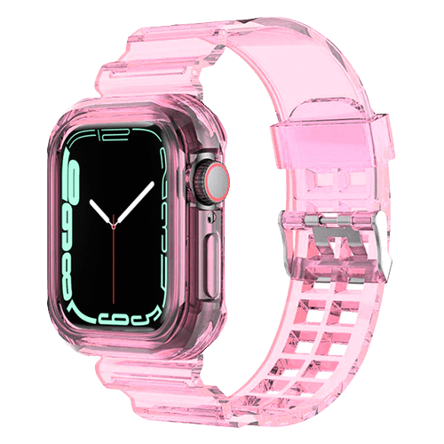 Bracelet et Coque Rose pour Apple Watch